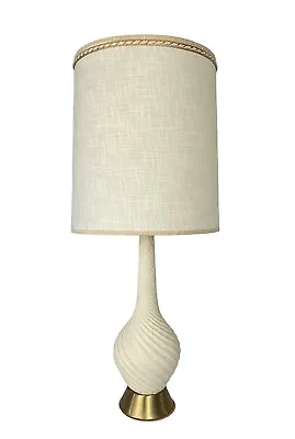 Vintage Midcentury Quartite Creative Corp Table Lamp Atomic Chalkware 1960 • $78.85