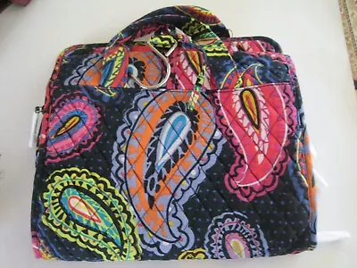 Vera Bradley Fold Out Make Up Bag Pink Blue Yellow Has Been Washed EUC • $12.97