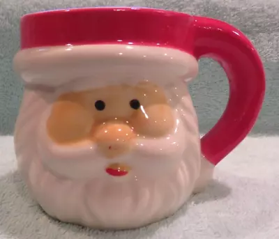 Santa Claus Mug 4” St Nicholas 3D Face Kris Kringle Head Holiday Christmas Cup • $8.79