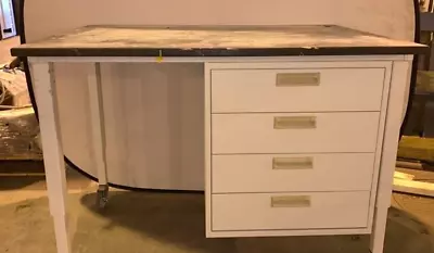 48x36x36  Rolling Lab Table W/ Drawers & Epoxy Top • $770