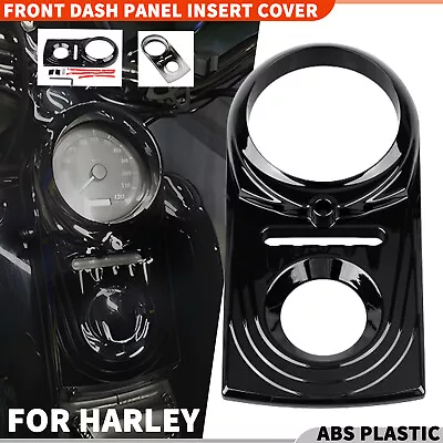 Motorcycle Front Dash Panel Insert Cover Kit For Harley Dyna Night Train FXSTB • $20.98