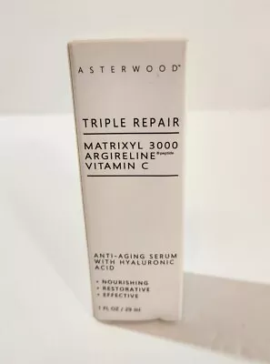 NEW SEALED Asterwood Triple Repair Matrixyl 3000 + Argireline + Hyaluronic Acid • $32.99