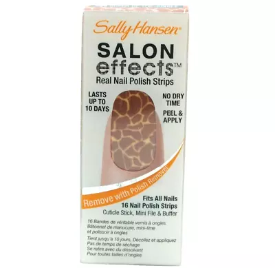 Sally Hansen Salon Effects At Home Manicure Nail Polish Strips Animal Print Wrap • $10.10