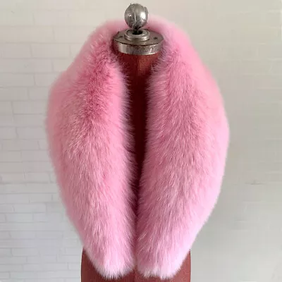 100% Winter Natural Real Fox Fur Scarf Women Neck Warm Collar Scarves Long Shawl • $35.99