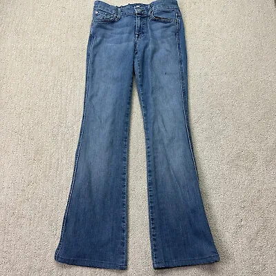 7 For All Mankind Jeans Womens Size 27 Blue Denim A Pocket Bootcut* • $9.48