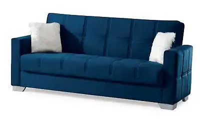 Modern Sofa Bed Montreal Baby Face Velvet Fabric With Storage. • £329