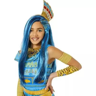 Girls InSpirit Designs Monster High Halloween Cleo Nile Costume Wig W/ Tiara NEW • $9.99