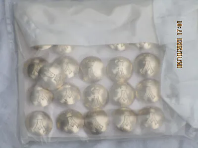 25x Qaranc Buttons Anodised Aluminium Staybright 25mm Queen Alexandra • $77.07