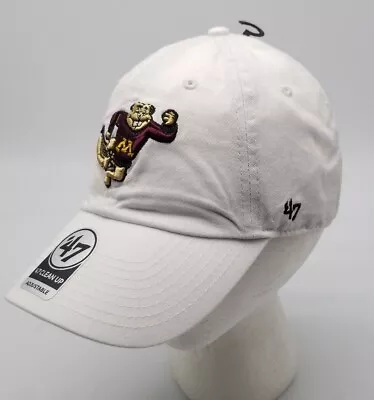 '47 Brand MINNESOTA GOLDEN GOPHERS Clean Up Adjustable White Dad Hat NWT OSFA • $27.88