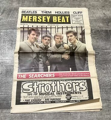 1965 Mersey Beat 1/30 ~ The Searchers ~ BEATLES ~ Hollies ~ Liverpool • $25