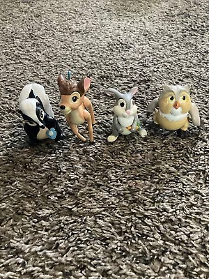 McDonalds Happy Meal Toys Vintage Bambi Figures Set Of 4 Thumper Owl Flower Lot • $1.99