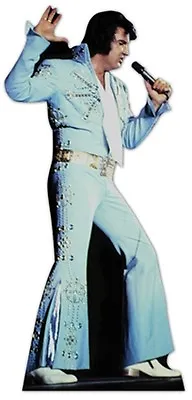Elvis Presley The King Blue Jump Suit Cardboard Cutout-167cm Tall At Your Party • $49.79