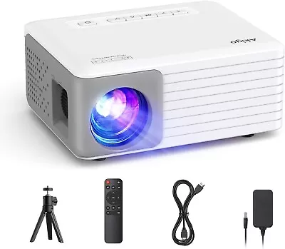 Mini Projector 5000 Lumens AKIYO O1 LED Portable Projector Supports HD 1080P BB • £30