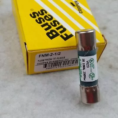 ONE FNM-2-1/2 (FNM-2.5) 2.5Amp Time-delay Fuses 250Vac #D7 • $5.75