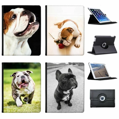 British English  Bulldog Folio Cover Leather Case For Apple IPad • £9.99