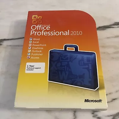 Microsoft Office Professional 2010 Software For Windows PC Word Excel Access • $99