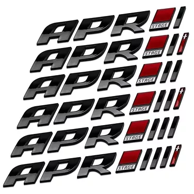 APR Stage 1 2 3 & 4 Black Badge Emblem Sticker For VW Audi Seat Skoda Porsche RS • $9.01