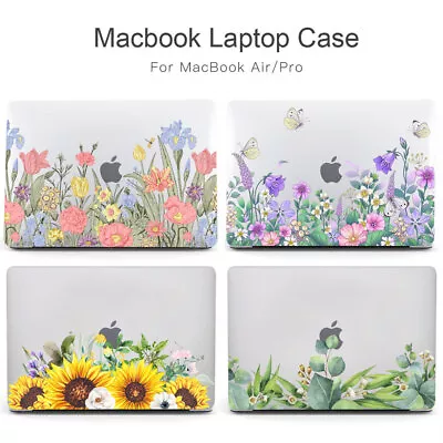 Floral Greenery Crystal Case For Apple Macbook M2 Air 15 13 Pro 16 14 11 12 Inch • £7.19