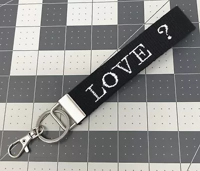 Personalized Webbing Key Fob Monogrammed Key Fob Wristlet With Swivel Keychain • $7.49