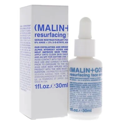 MALIN+GOETZ Resurfacing Face Serum Anti-Aging 1oz/30ml Full Size; NIB $70 MSRP • $32.99