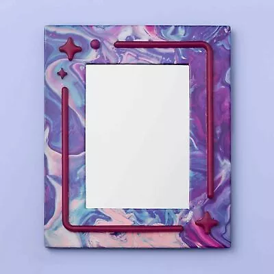 More Than Magic™ Magnetic Locker Mirror With Led Light - Purple Marble • $10.99