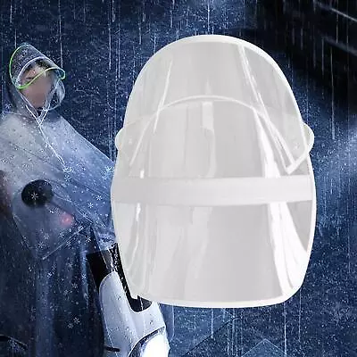 Raincoat Hat Visor Rain Bonnet Visor Hat Transparent Durable Rainproof Face • £6.34