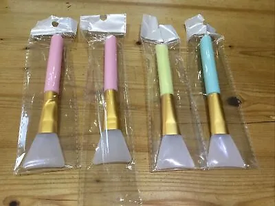 Silicone Face Mask Brush - Pastel Facial Applicator Tools Makeup Mud Mixing Skin • £1