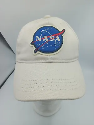 Nasa Hat Cap Strap Back White Kennedy Space Center Mens • $18.88