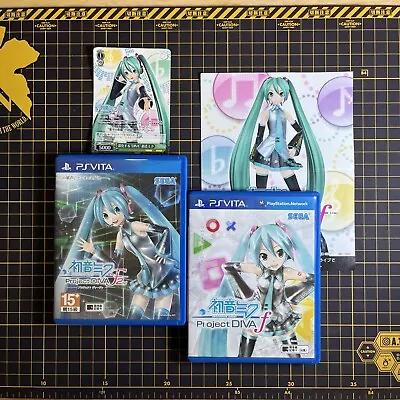 Lot 2 PlayStation Vita Hatsune Miku Project Diva F + F 2nd W/Card Japanese PSV • $39.90