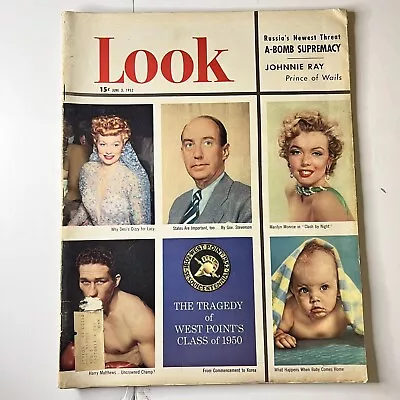 Look Magazine June 3 1952 Lucille Ball/Marilyn Monroe/Harry Matthews • $25