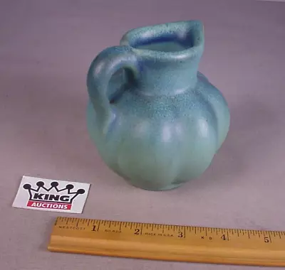 Vtg Van Briggle Art Pottery Mini Pitcher Ewer 4  Blue Green Colo Spgs. • $47.99