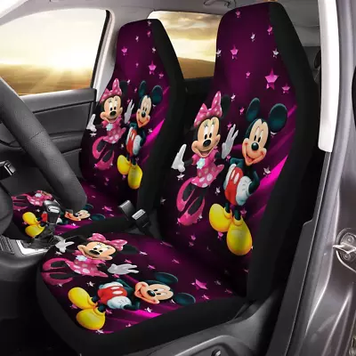 Cartoon Movies Mickey And Minnie Mouse Car Seat Covers • $54.99