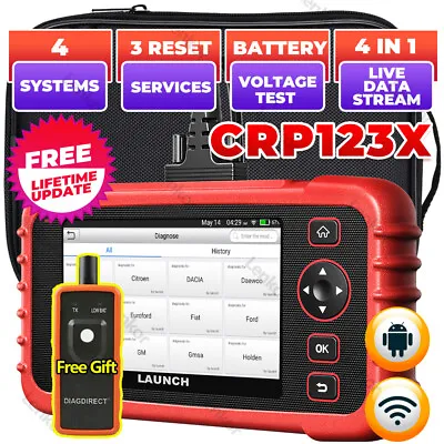 LAUNCH CRP123X Car OBD2 Scanner ABS SRS Engine Code Reader Diagnostic Scan Tool • $210.60