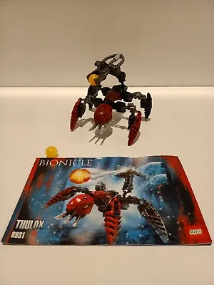 LEGO BIONICLE - Thulox (8931) - 2006 - Used 100% Complete - GC W/Inst • $25