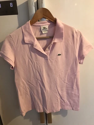 £7.50 • Buy Lacoste Womens Polo Pink Short Sleeve Top - Size 44 UK 16 - Excellent Condition