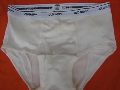 Vintage Underwear Off  White OLD NAVY Men's Brief Medium • $19