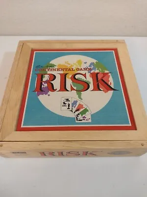 Risk Nostalgia Game Series Bookshelf 2003 Hasbro WOODEN Pieces In Wood Box • $27.99