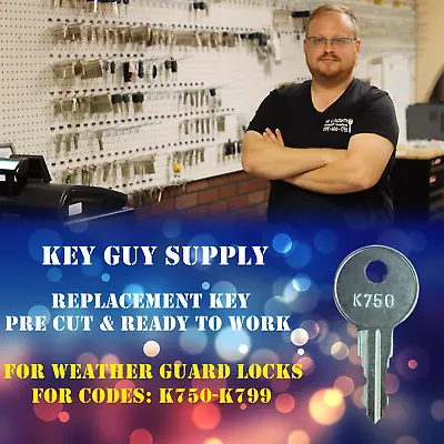 $7.99 • Buy K750-K799. Replacement Key For Weather Guard Extreme Protection Truck Tool Lock.