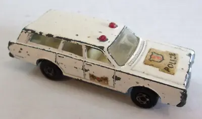 Loose Vintage 1971 Matchbox #55 Mercury Police Car White Superfast • $2.99