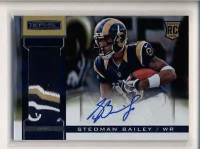 Stedman Bailey 2013 Panini Rookies & Stars Jersey Patch Auto #22/32 An1026 • $17.99