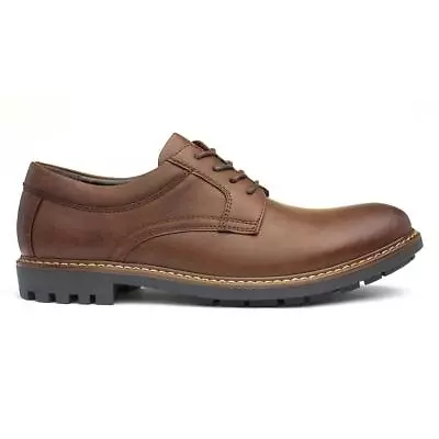 Beckett Mens Shoes Brown Adults Lace Up Cleated Vamp Buzz SIZE • £19.99