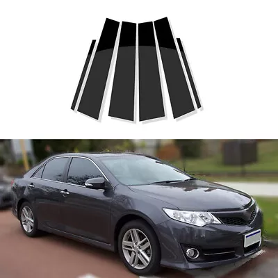 6Pcs Black Pillar Posts Window Door Decorative Cover For Toyota Camry 2012-2017 • $9.64