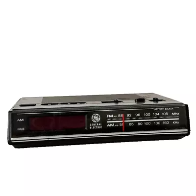 General Electric Alarm Clock Radio Digital AM FM Vintage Model 7-4624B Tested • $14.99