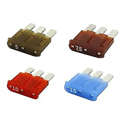 Micro3 / ATL /  Micro 3 Automotive Mini Blade Fuse 5 - 15 Amp 32V - 5 Or 50 Pack • $12.95