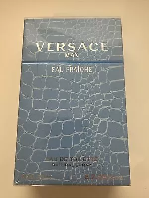 Versace Man Eau Fraiche For Men 6.7  EDT Spray NEW SEALED • $59.98