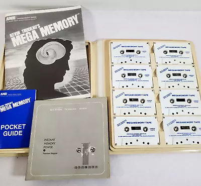 Vintage Kevin Trudeau’s Mega Memory  8 Cassette Tapes And Binder 1989 • $7