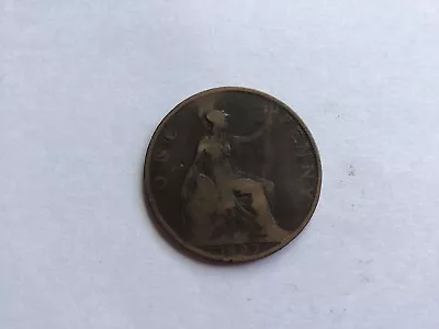 UK Old Penny Coin Victoria (Veiled Bust) 1899. • £1.49