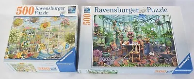 Ravensburger Greenhouse Morning Heaven Lot Of 2 500 Piece Jigsaw Puzzle Complete • $20