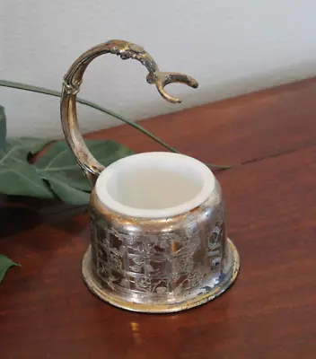 Vintage Antque Shaving Stand Cup Holder - Milk Glass Victorian Era • $33.75