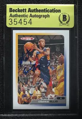 2005-06 Topps Total Monta Ellis #238 BAS Authentic Auto Rookie RC • $115.24